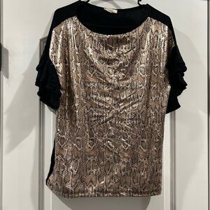 Women’s snake skin shimmery top